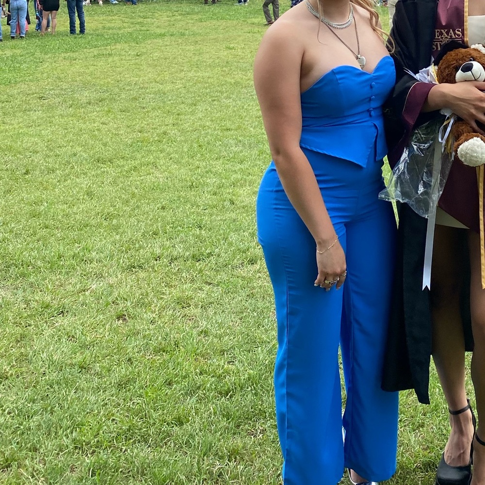 Button Front Tube Jumpsuit
